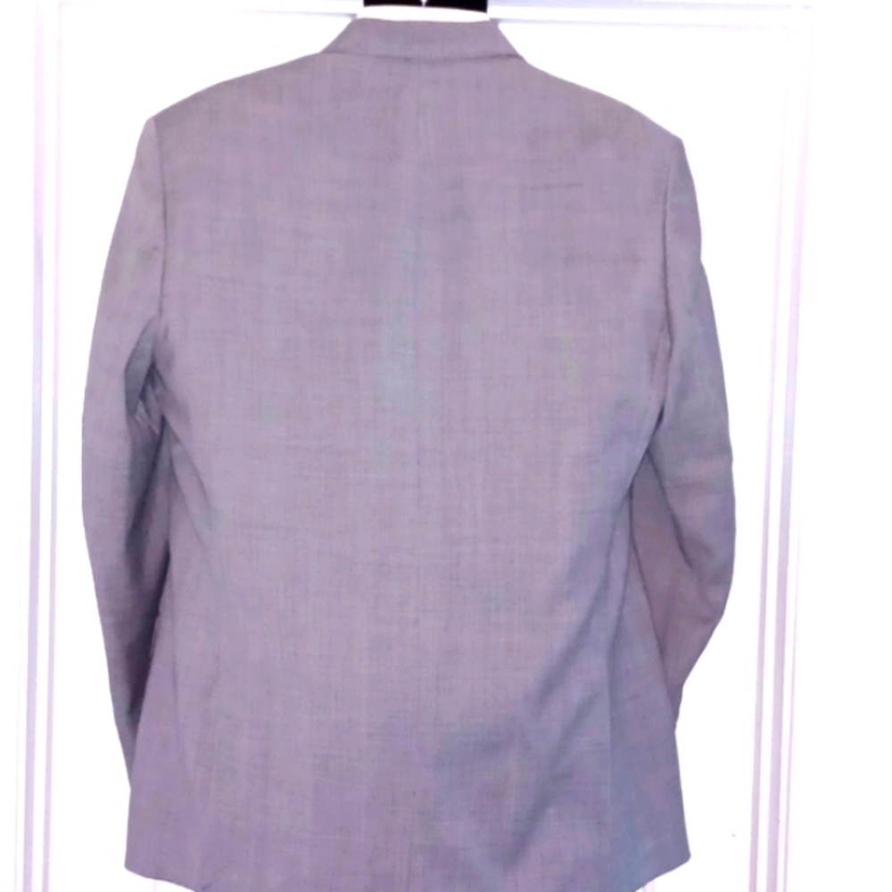Solid Gray Luxe Mens Suit, 44L, 40W / 30L - Picture 6 of 12